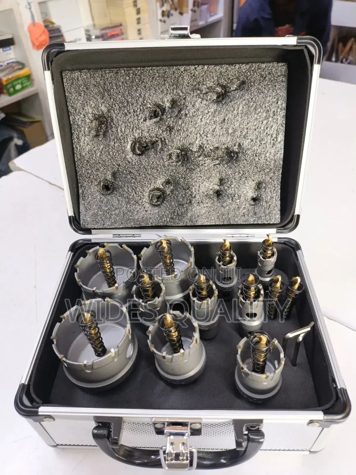 10-Piece Metal Cutting Whole Saw/Tungsten Carbide Tipped Hole Saw Set