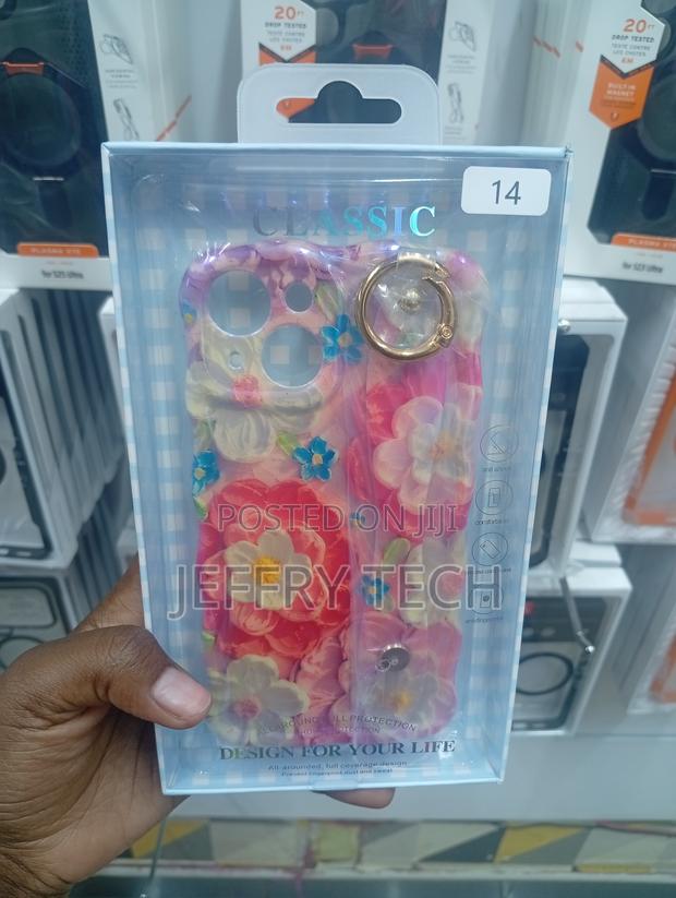 iPhone 14 Eyzutak Oil Painting Flower Pattern Phone Case - main view