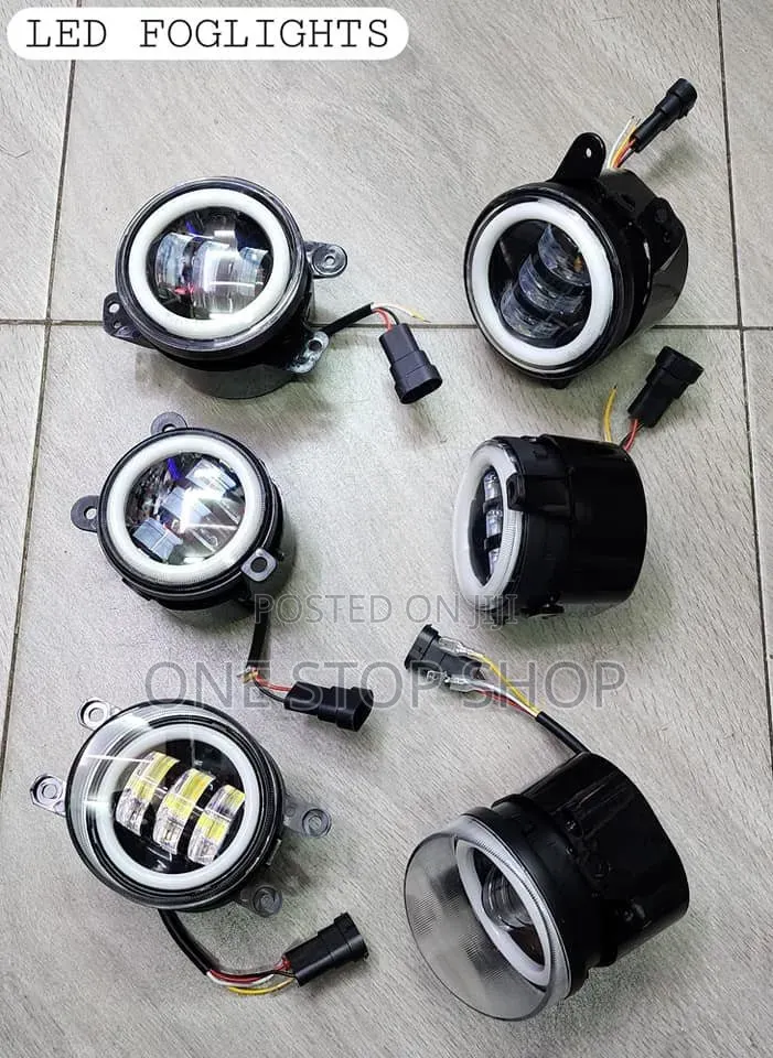 Halo Design Led Fog Lights With Amber Turn Signal Indicator