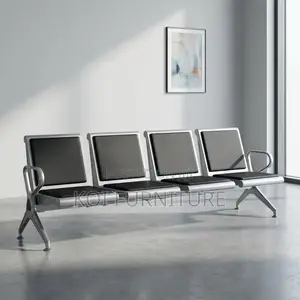 Office Bench : Modern 4-Seater Waiting Room Bench