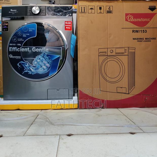 *Ramtons Front Load Fully Automatic 12kg Wash and Spin 1400rpm - Rw153
