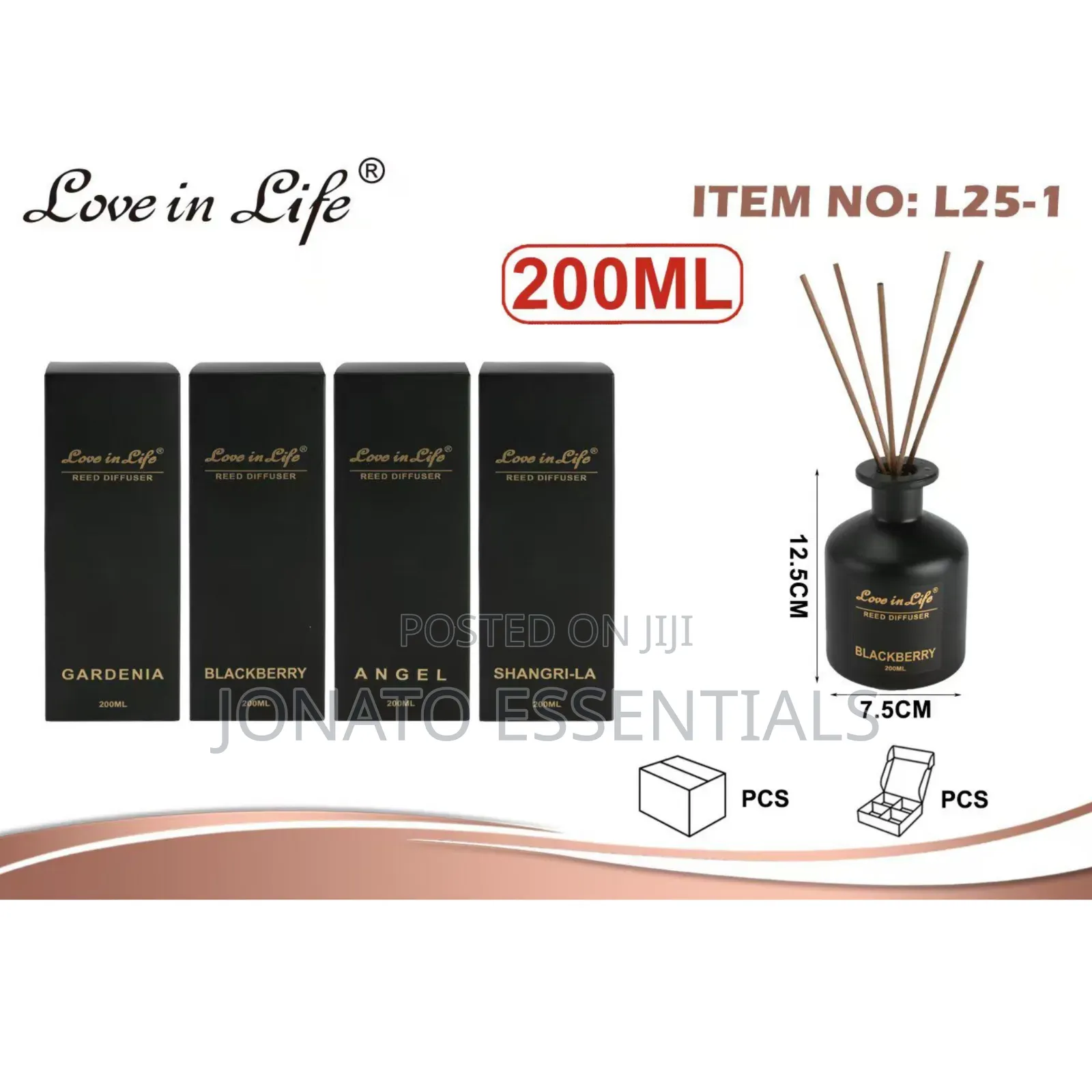 Reed Diffuser Air Freshener Home Fragrance 200ml Love in Life