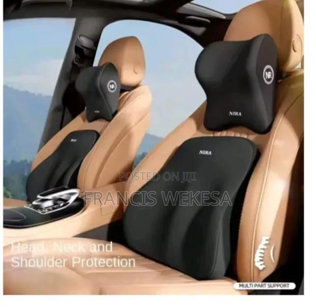 2ps Set Car Headrest And Backrest Lumbar Support