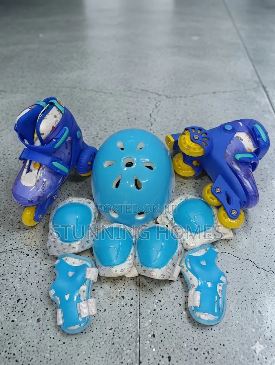 Fully Loaded Kids Trainers Skates With Safety Gears