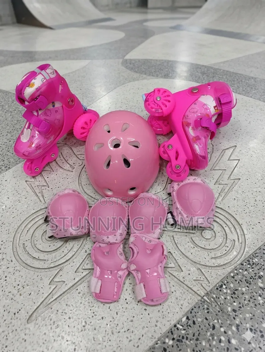 Fully Loaded Kids Trainers Skates With Safety Gears