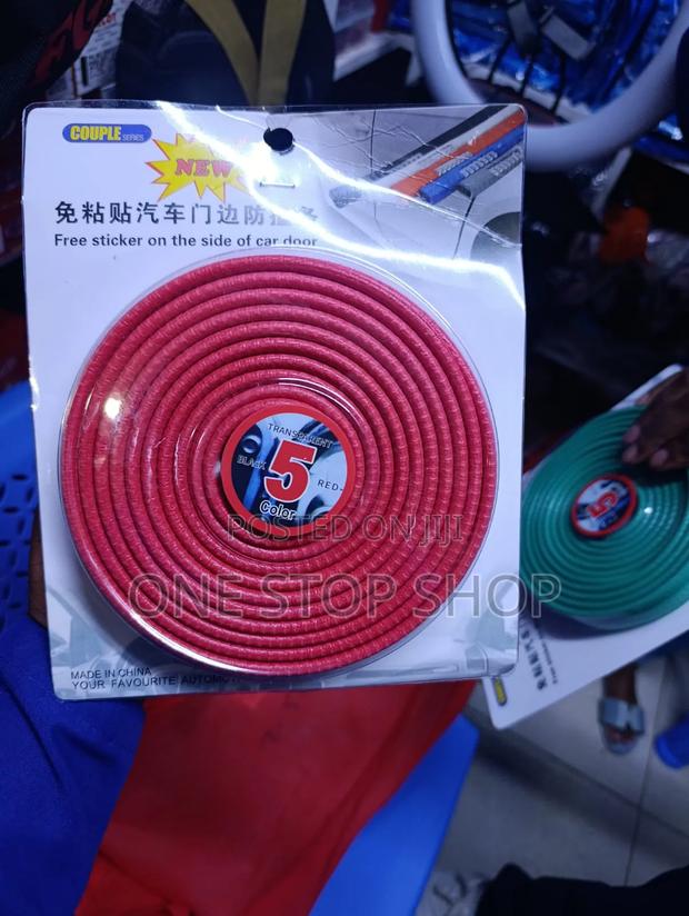 Red 5mtr Car Door Buffer Edge Trim Molding - main view