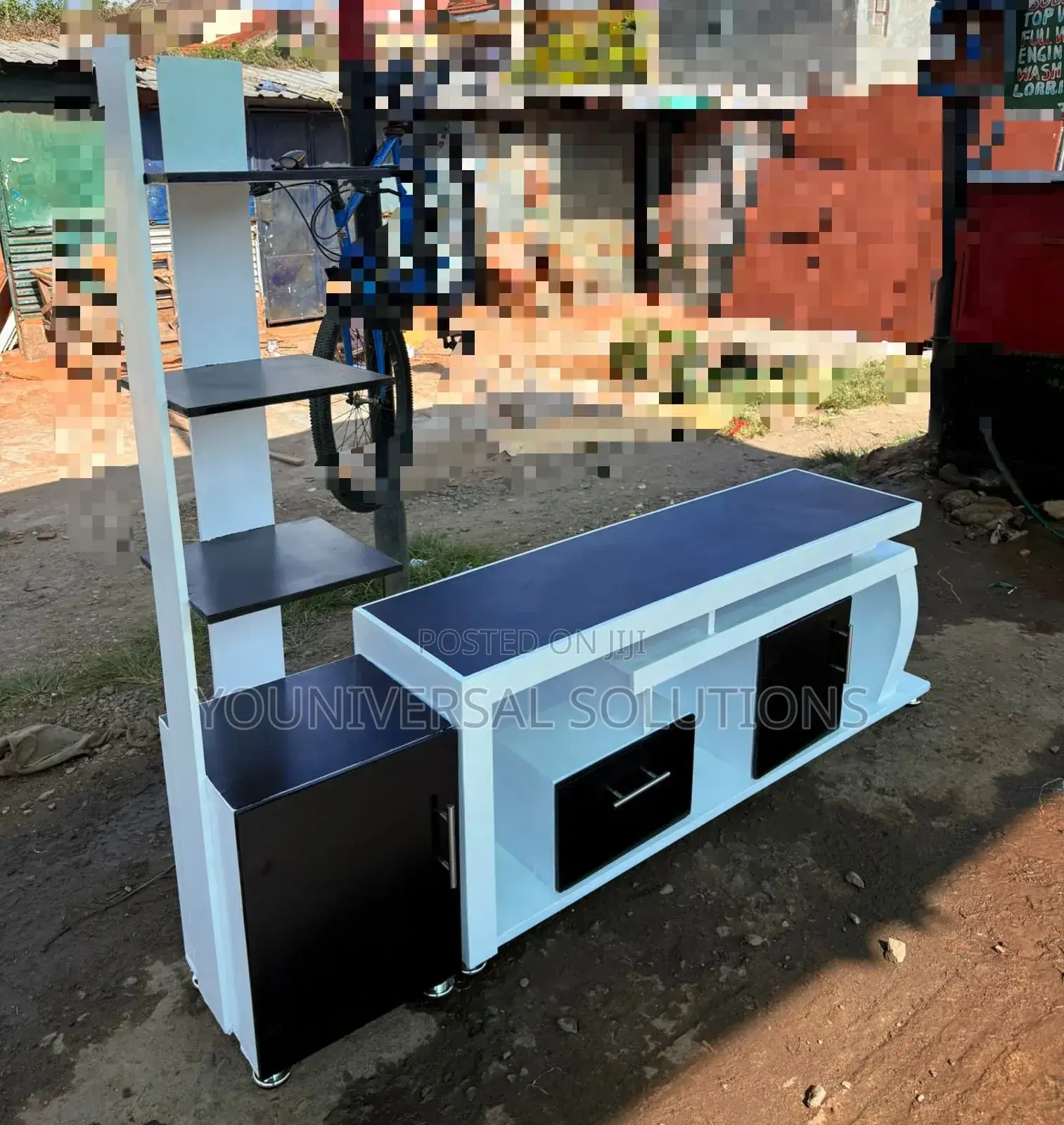 Tv Stand With Flower Stand;