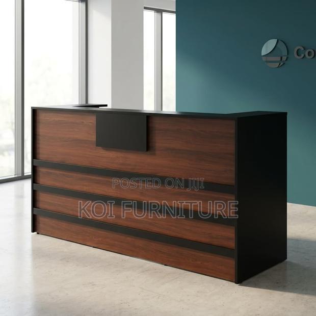 Office Desk : Modern 2m Custom Reception Desk - thumbnail 3