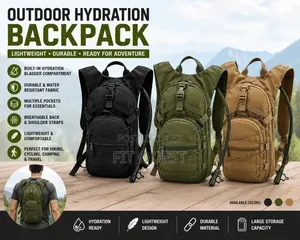 Hydration Backpack Water Bladder Hiking Cycling Bag