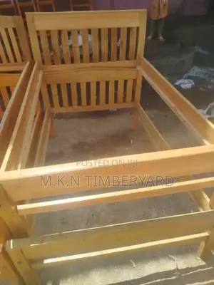 4 by 6 Clear Wooden Bed