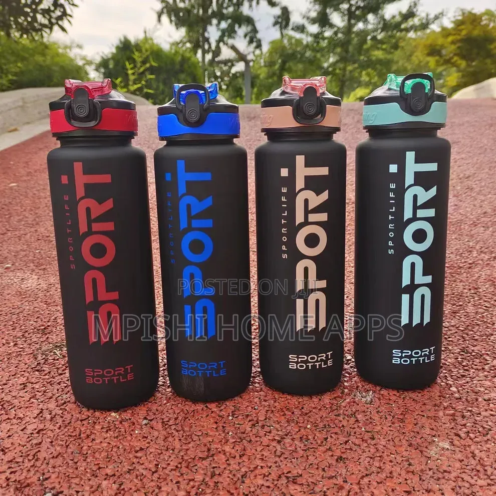 Sports Water Bottle With Time Marker 1000ml