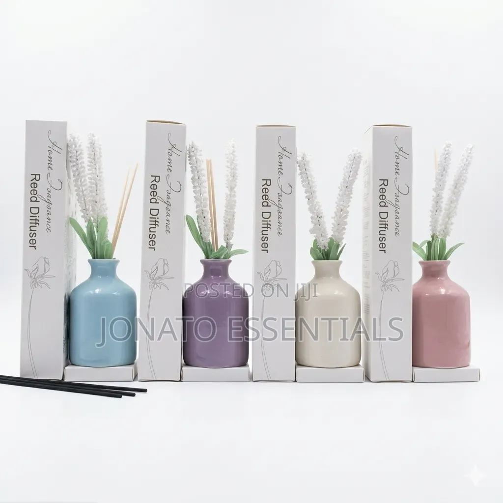Home Fragrance Reed Diffuser Air Freshener Flower Vase Set