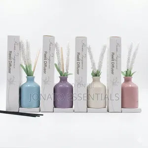 Home Fragrance Reed Diffuser Air Freshener Flower Vase Set