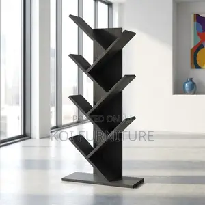 Office Bookshelf : Modern Multi-Tier Tree Bookshelves in Walnut