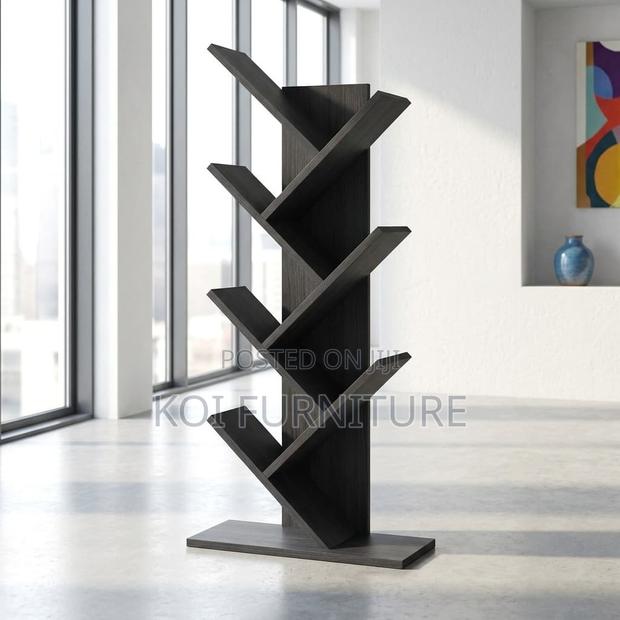 Office Bookshelf : Modern Multi-Tier Tree Bookshelves in Walnut
