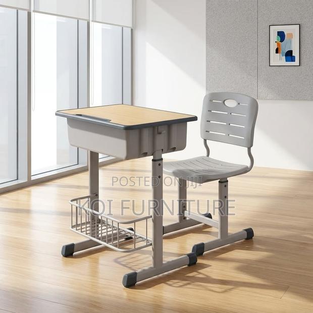 Combo : Modern Height-adjustable Children’S School Desk And Chair Set - thumbnail 2