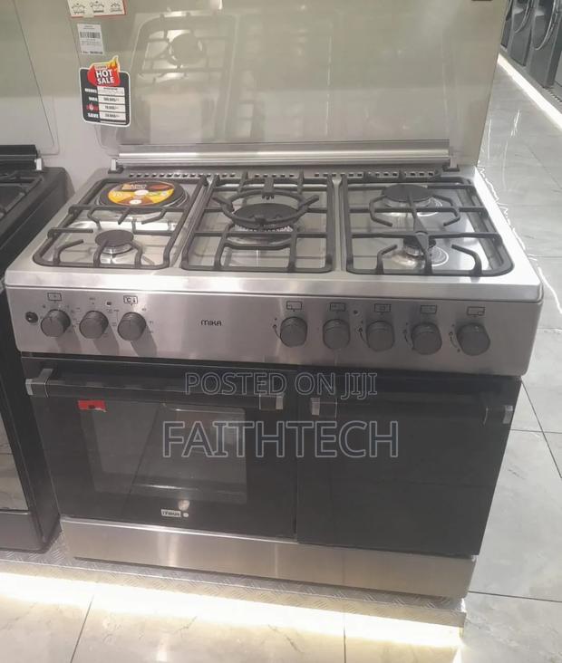 *Mika Standing Cooker,90cmx60cm, 4 Gas Pool Jet Burners (1 Wok)