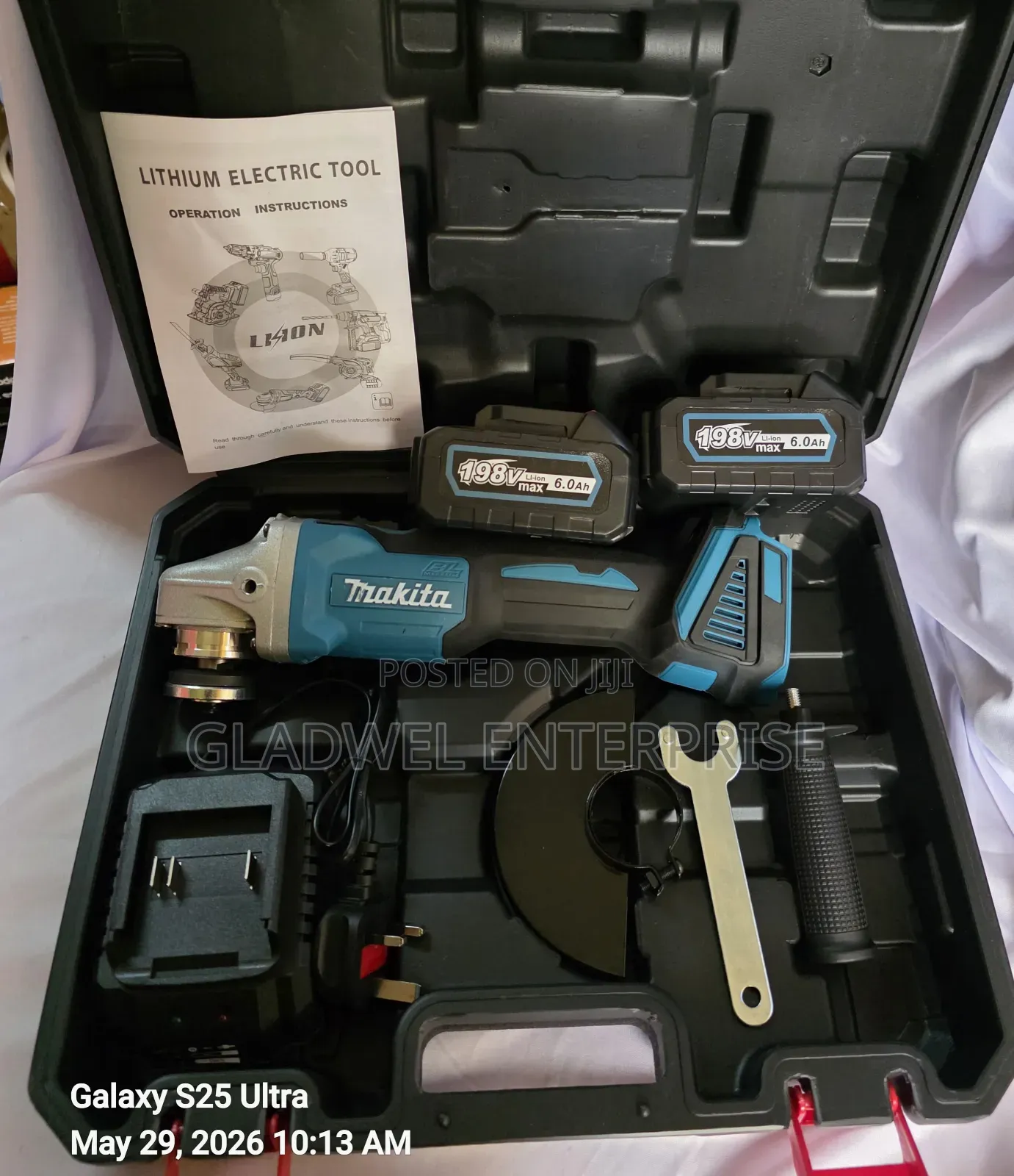 Makita Cordless Grinder 198v