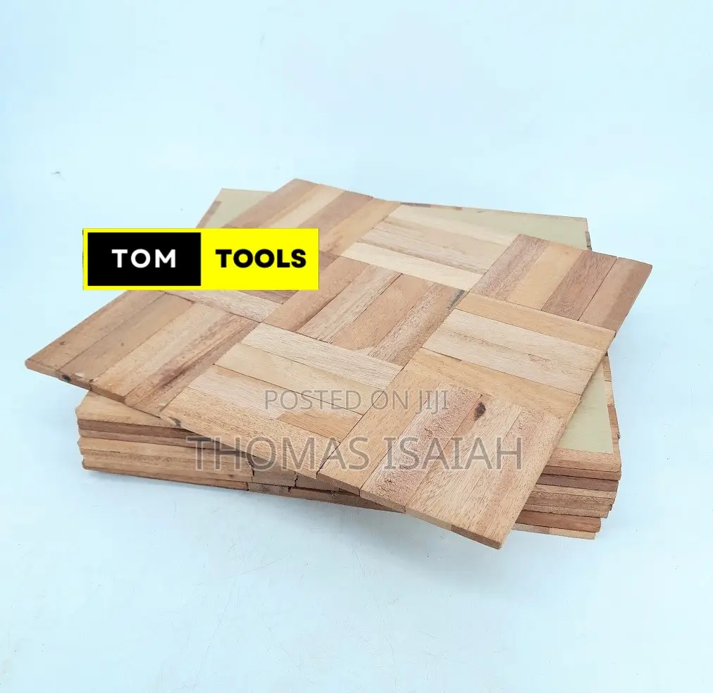 2.0 Square Meters Mahogany Parquet Flooring 46cm X 46cm X 10pcs