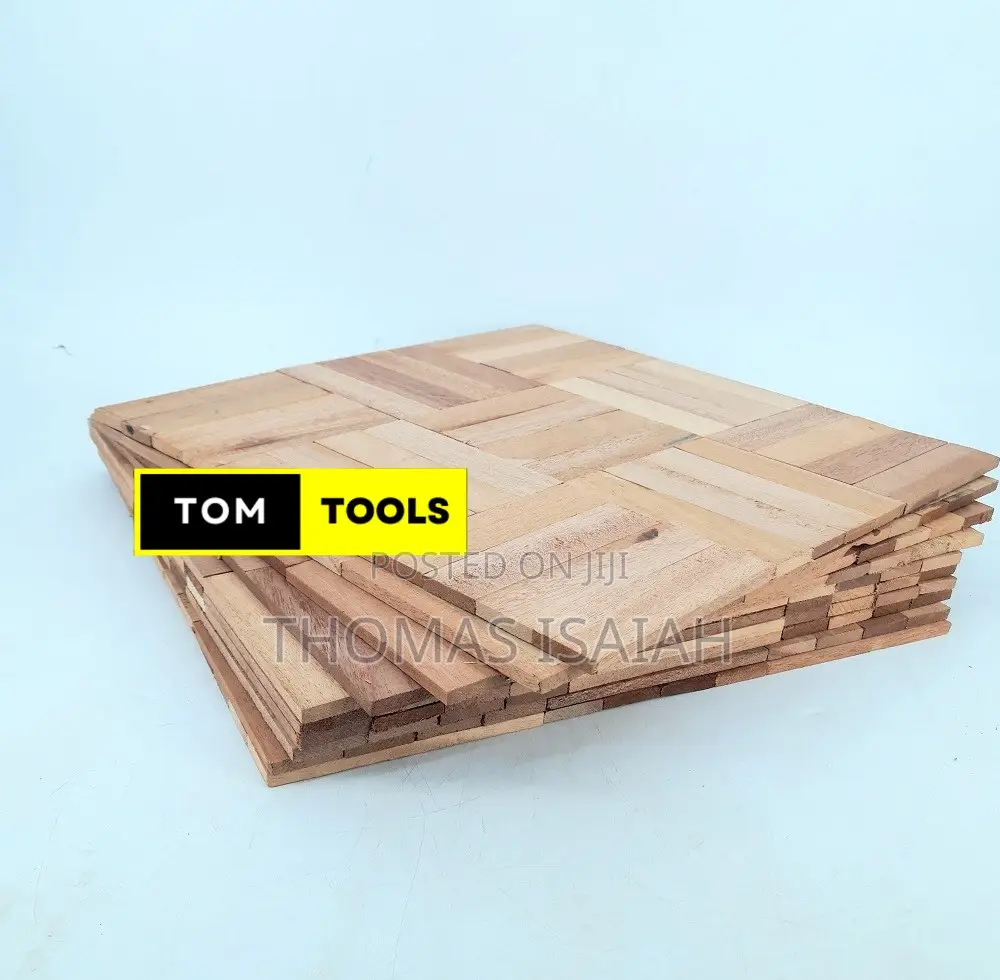 2.0 Square Meters Mahogany Parquet Flooring 46cm X 46cm X 10pcs
