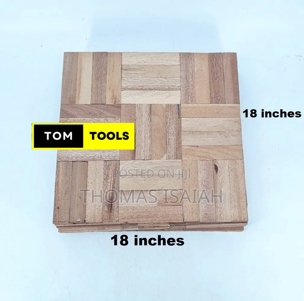 2.0 Square Meters Mahogany Parquet Flooring 46cm X 46cm X 10pcs