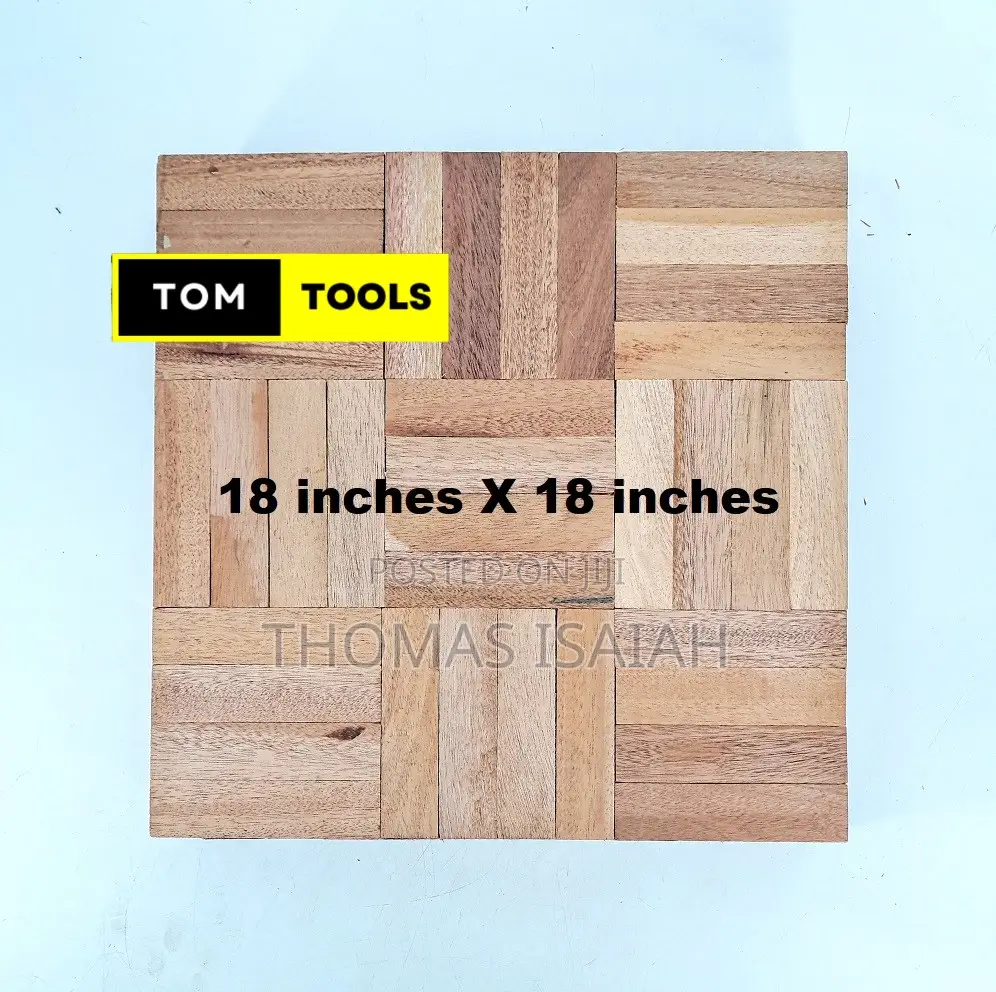 2.0 Square Meters Mahogany Parquet Flooring 46cm X 46cm X 10pcs
