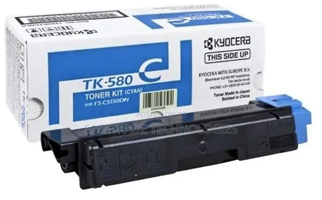 Genuine Kyocera Tk-580 Cyan Toner Cartridge