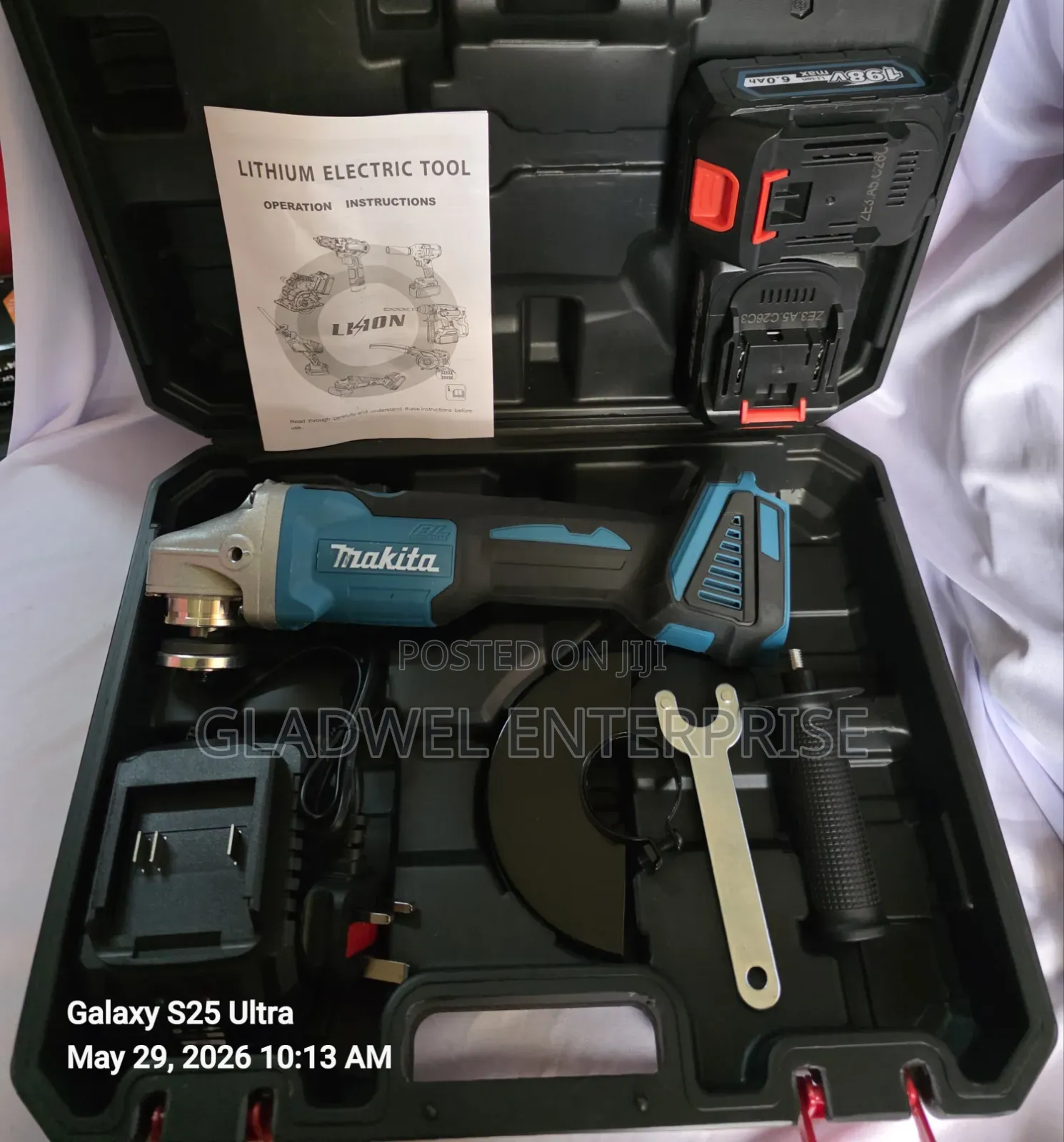 Quality Makita Cordless Angel Grinder 198v