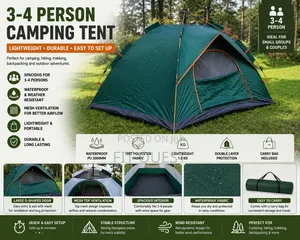 Waterproof Automatic Camping Tent 3-4 Person Outdoor Shelter