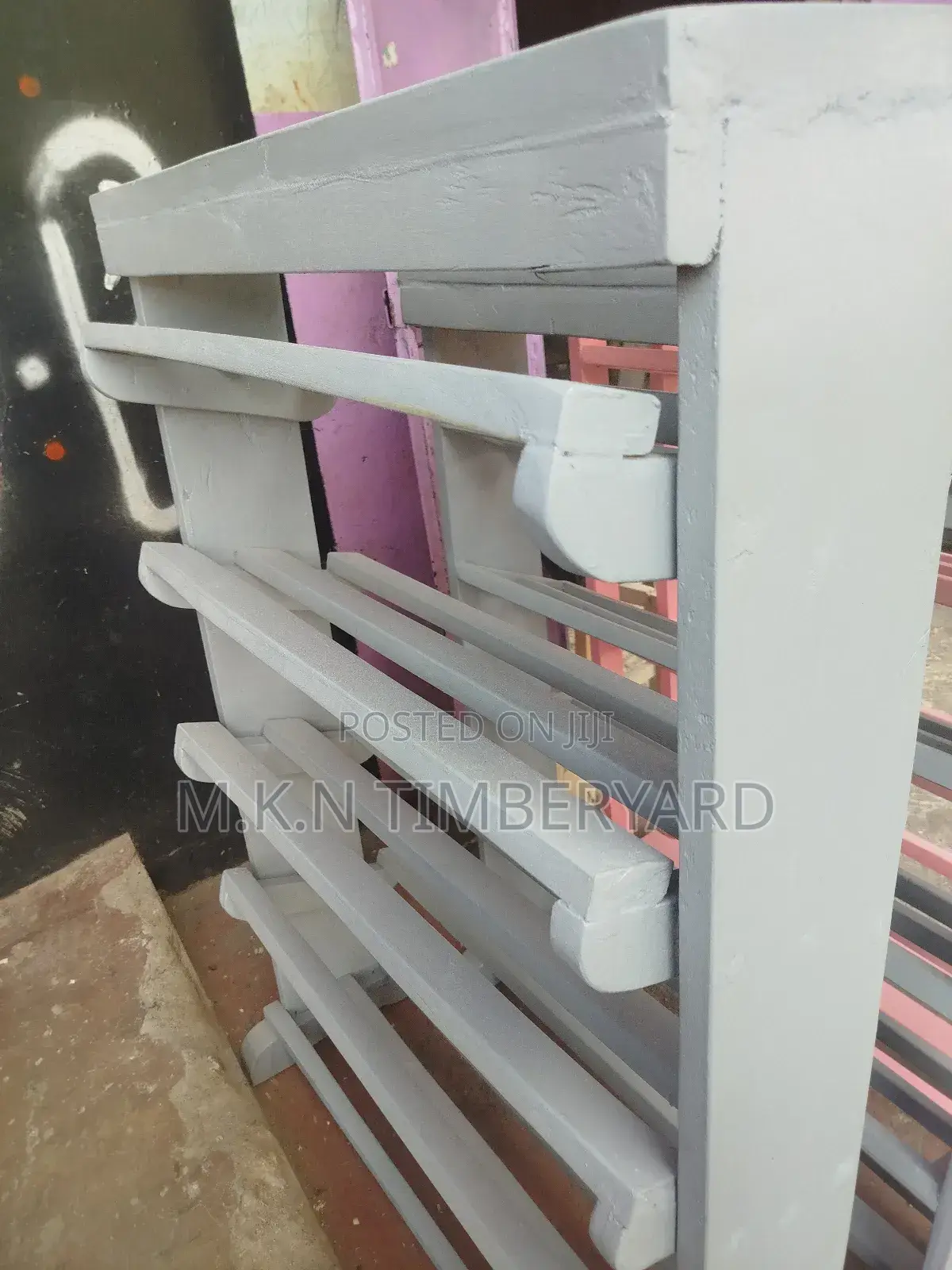 Gray Shoe Rack