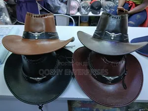 Cowboy Leather Caps