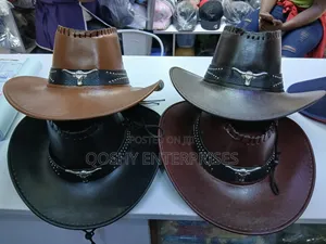 Cowboy Leather Caps