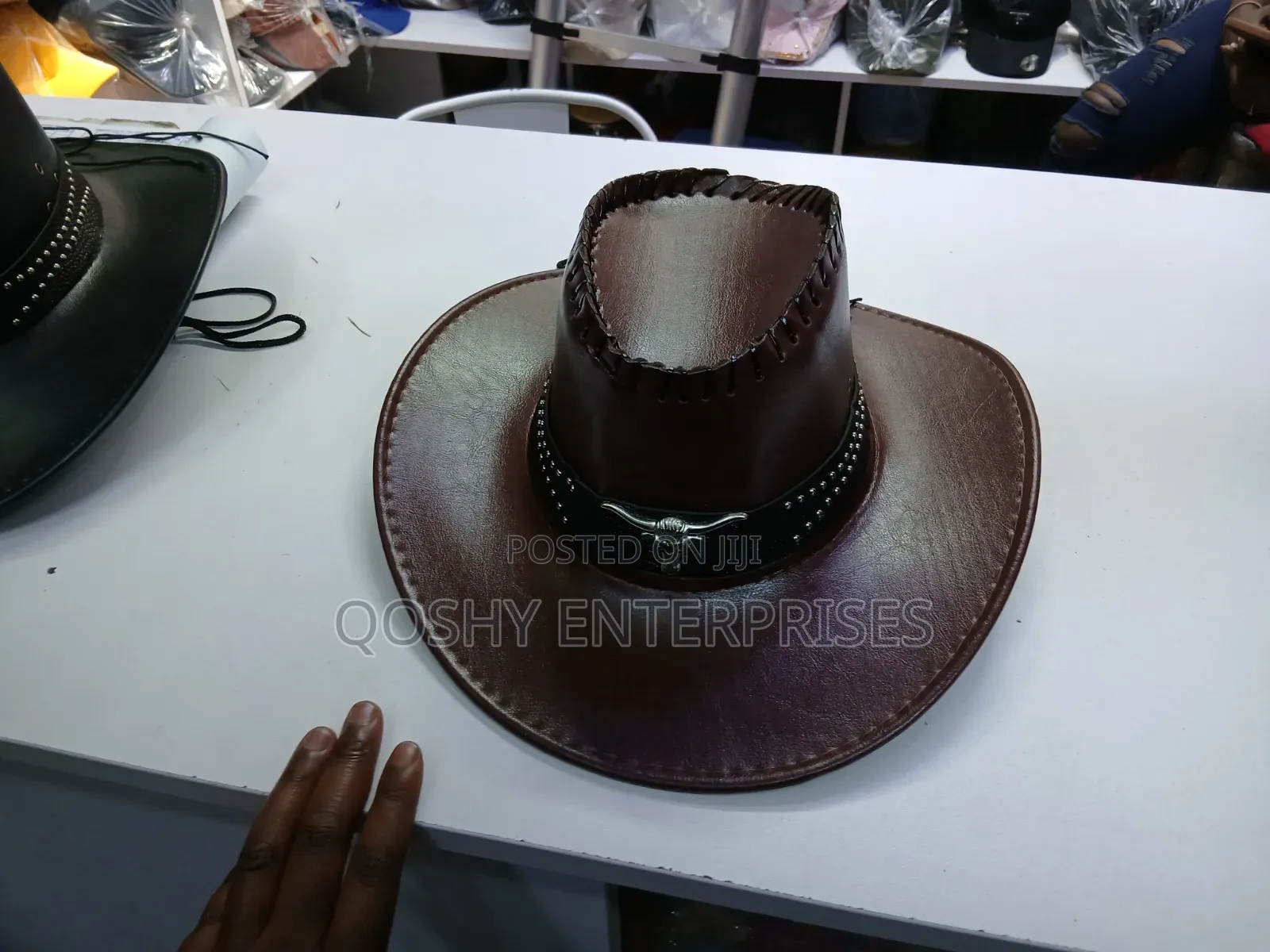 Cowboy Leather Caps