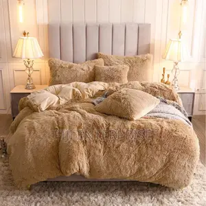 Luxury Velvet Plush Fluffy Duvet Set – Fits Up to 6×7 |