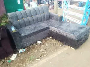Grey L Sofa Seat