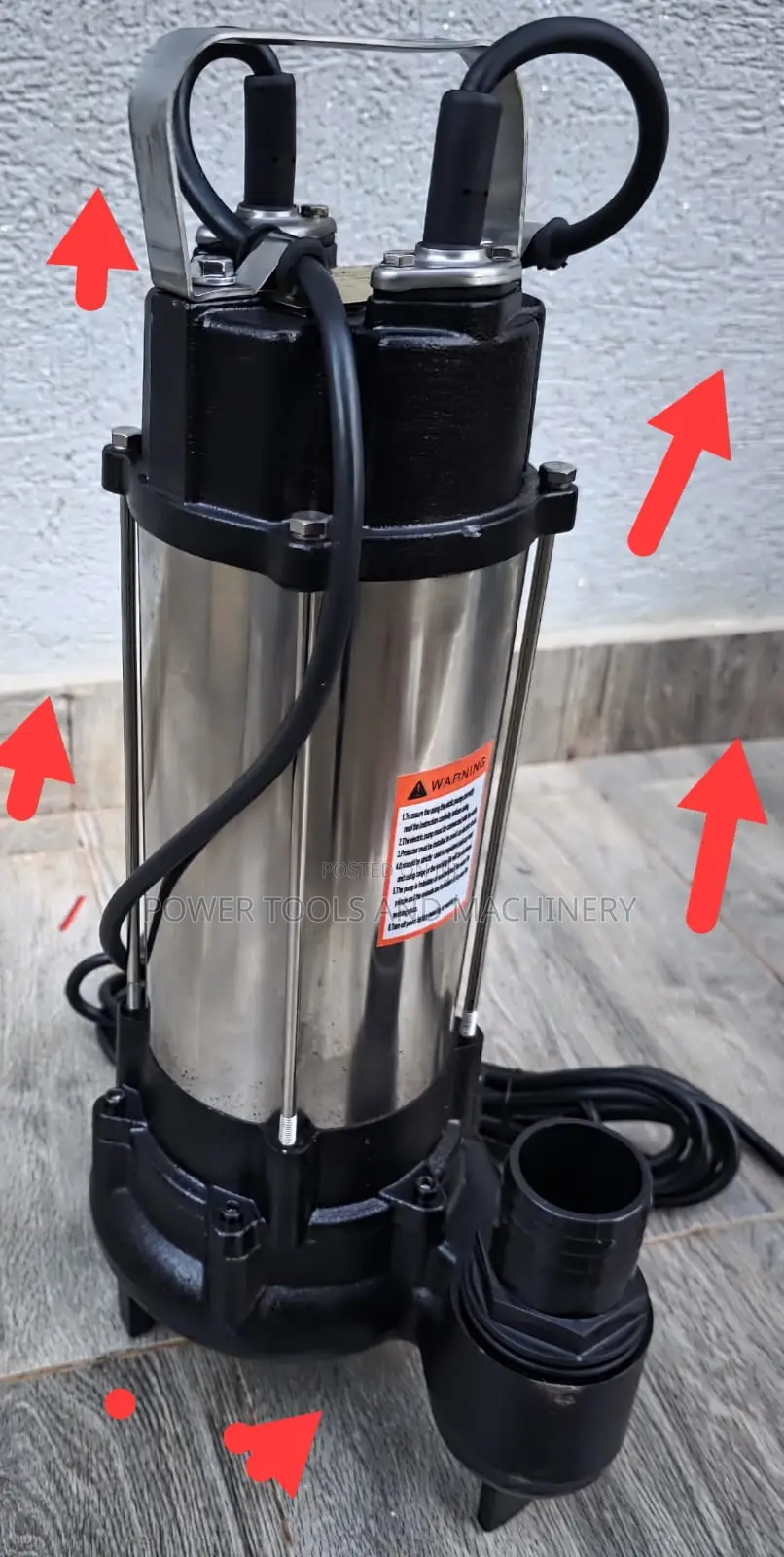 2hp Kunda Sewage Pump /2" 20m Waste High Pump