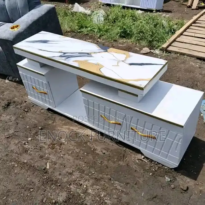 White Marble Tv Stand