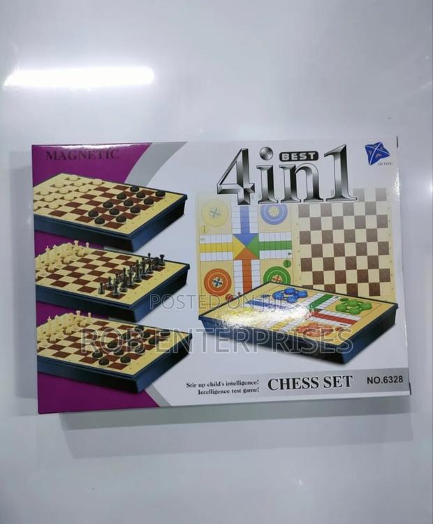 4 in 1 Magnetic Chess Board Set