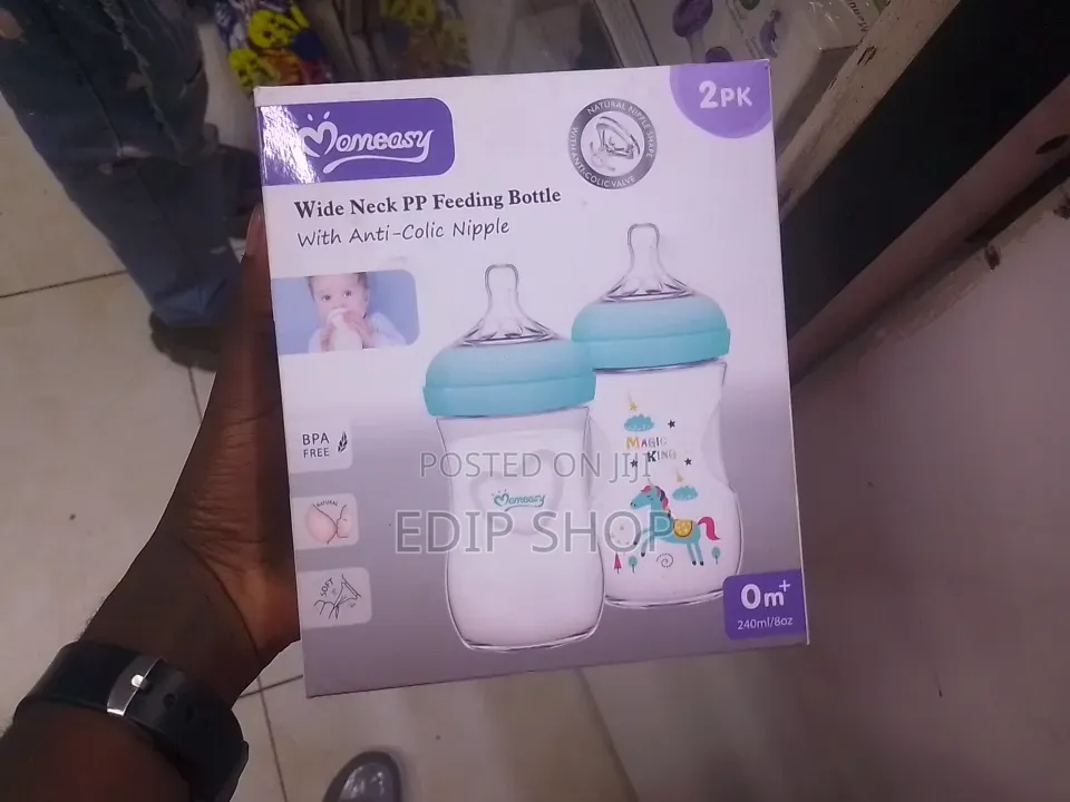 2pk Wide Neck Feeding Bottle