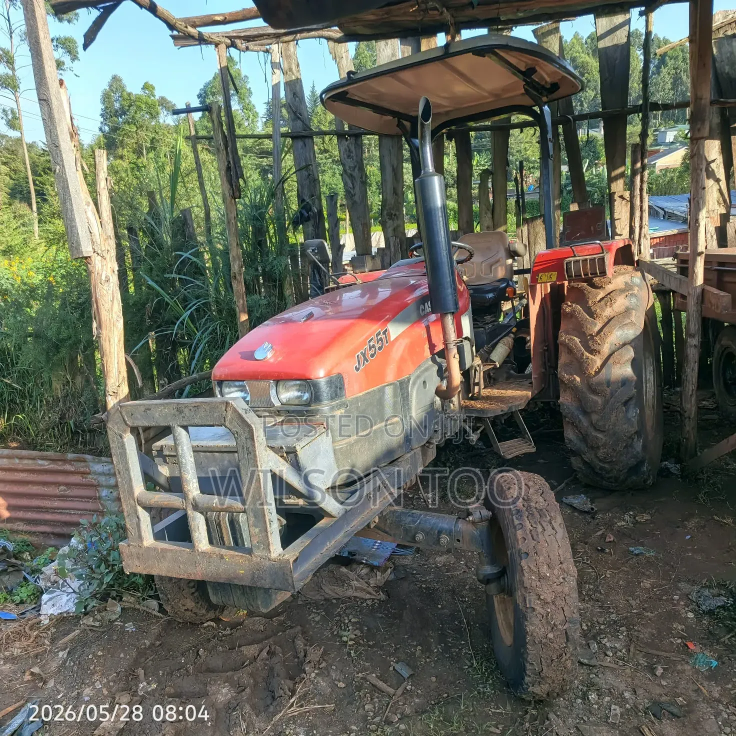 Jx 55 Tractor With Plough