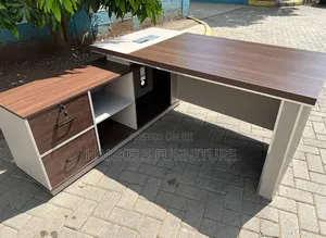 Executive L-Shaped Office Desk – Durable Desk for Corporate Offices