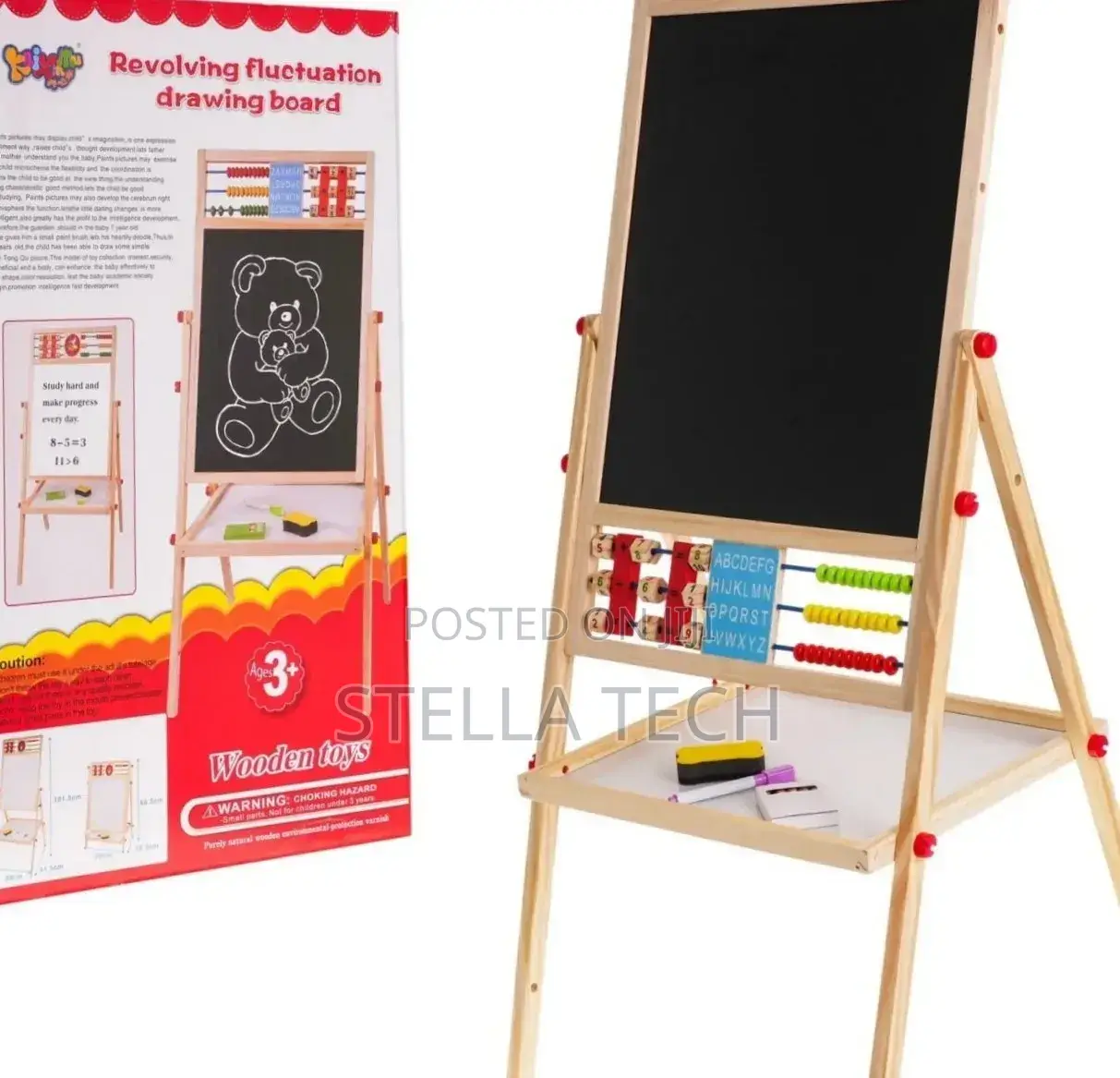 Double Sided Wooden Blackboard