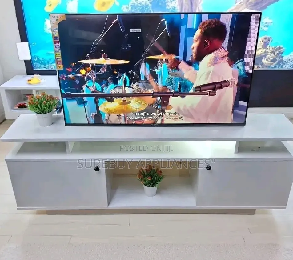 Oslo 5ft Modern Tv Stand With Storage Shelves