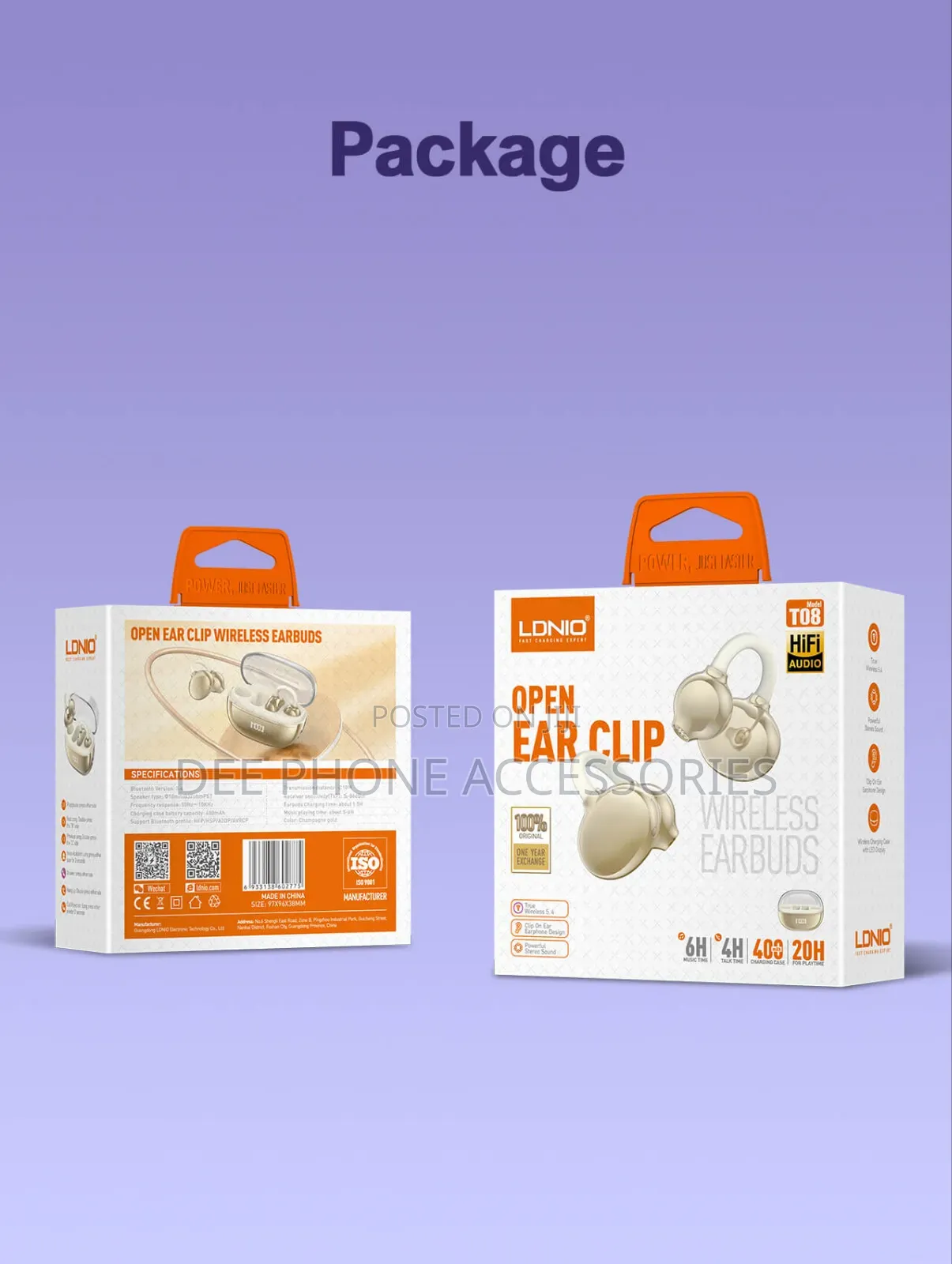 Ldnio Open Clip on Wireless Earbuds