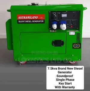 Astramilano 8kva Brand New 1 Phase Diesel Generator With Soundproof