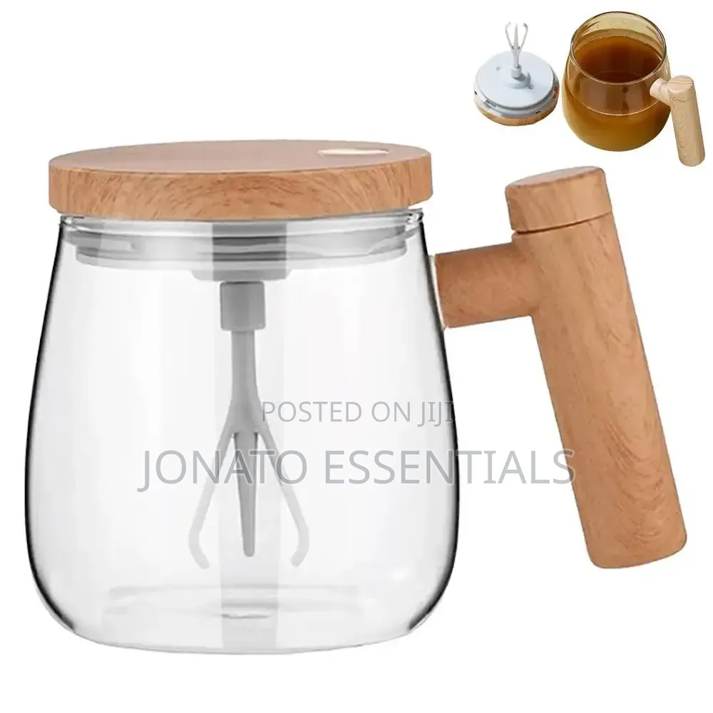 Automatic Electric Self Stirring Mug Glass Coffee Mixing Cup
