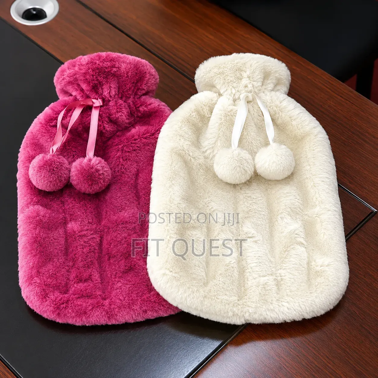 2l Plush Hot Water Bottle Soft Fur Warm Bag