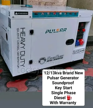 Brand New Pulsar Silent Diesel Generator 10kw-13kva Single / 3 Phase