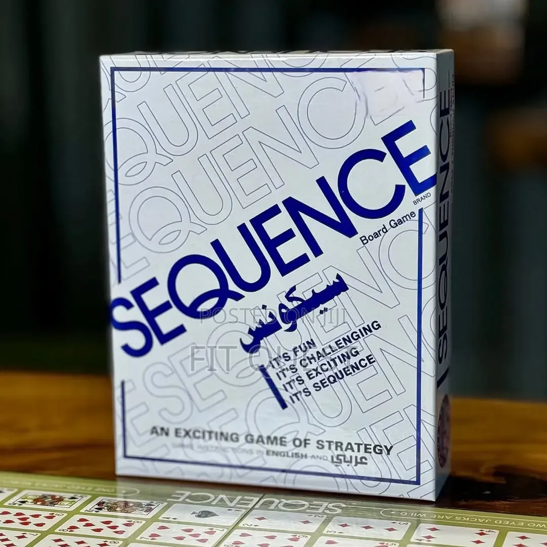 Sequence Strategy Board Game Family Fun Educational Puzzle Game