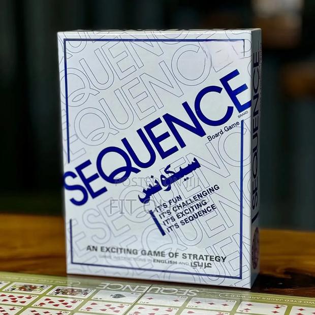 Sequence Strategy Board Game Family Fun Educational Puzzle Game